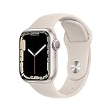 Apple Watch Series 7 [GPS 41mm] Smart Watch w/ Starlight Aluminum Case with Starlight Sport Band. Fitness Tracker, Blood Oxygen & ECG Apps, Always-On Retina Display, Water Resistant