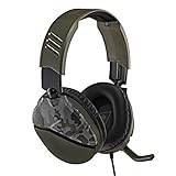 Turtle Beach Recon 70 Multiplatform Gaming Headset for Xbox Series X, Xbox Series S, Xbox One, PS5, PS4, PlayStation, Nintendo Switch, Mobile,& PC with 3.5mm-Flip-to-Mute Mic, 40mm Speakers-Green Camo