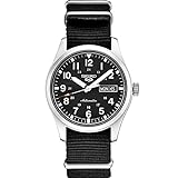 SEIKO SRPG37 Watch for Men - 5 Sports - Automatic with Manual Winding Movement, Black Dial, Stainless Steel Case, Black Nylon Strap, 100m Water Resistant, and Day/Date Display