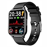 MJJLT Smart Watch, Fitness Tracker Touch Screen Personalized Watch Face Fitness Watch with Heart Rate Sleep Monitor for Men Women Waterproof Sports for iOS,Black