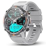 WalkerFit Smart Watch for Men,Reloj Inteligente para Hombre, 60 Days Extra-Long Battery,Waterproof Rugged Military Smart Watch with 1.43' AMOLED,Running Watch,Android Smart Watch for iPhone Compatible