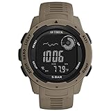 AVTREK Digital Sports Teenager Pedometer Watch with Altimeter and Barometer, Ourdoor Watch, Military Army Hlking Waterproof Sport Watch (Cafe)