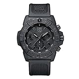 Luminox Navy Seal Chronograph Blackout XS.3581.BO Mens Watch 45mm - Military Watch in Black Date Function Chronograph 200m Water Resistant