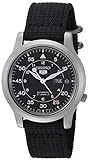 SEIKO Men's SNK809 SEIKO 5 Automatic Stainless Steel Watch with Black Canvas Strap