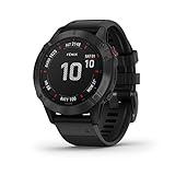 Garmin Fenix 6 Pro, Premium Multisport GPS Watch, Features Mapping, Music, Grade-Adjusted Pace Guidance and Pulse Ox Sensors, Black