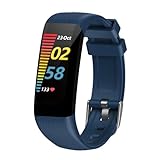 Fitness Tracker with Tracking the Level of Blood Oxygen,Smart Watch with 24h Heart Rate, Sleep Tracking & Daily Activity Tracking,Event Reminder，50 Meters Water Resistant,Fitness Watch for Android iOS