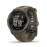 Garmin Instinct Tactical, Rugged GPS Watch, Tactical Specific Features, Constructed to U.S. Military Standard 810G for Thermal, Shock and Water Resistance, Tan