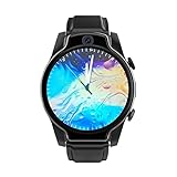 DCLINA Smartwatches 4G Smart Watch Men IP68 Waterproof Watch 1.69' Omnidirectional 13MP Camera Smart Watch Electronics & Photo/Mobile Phones & Communicatio (Color : Black Leather, Size : 3GB 32GB)