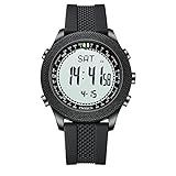 CNYXCN Outdoor Waterproof Sports Watch Tactical Survival Watches Large Face Military Wrist Watches with Pedometer Military Compass Altimeter Barometer Alarm Clock Comfortable Durable Band