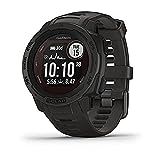 Garmin 010-02293-10 Instinct Solar, Rugged Outdoor Smartwatch with Solar Charging Capabilities, Built-in Sports Apps and Health Monitoring, Graphite