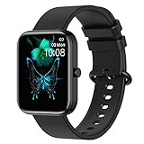 Lightweight, Curved and Large-Screen Multi-Function Full-Touch Smart Watch Heart Health Housekeeper (Color : Black)