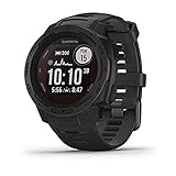 Garmin Instinct Solar, Rugged Outdoor Smartwatch with Solar Charging Capabilities, Built-in Sports Apps and Health Monitoring, Graphite