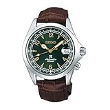 Seiko Prospex'Alpinist' Compass Green Dial Sapphire Glass Leather Watch SPB121J1