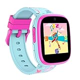 Jsbaby Smart Watch for Kids,Kids Smart Watch Learing Toy with 15 Games,Dual Camera,Cartoon Strap, Audio Storybook,Pedometer,Flashlight,Video,Alarm Clock,Kids Watch Gift for Boys and Girls(Blue)