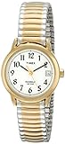 Timex Women's Easy Reader 25mm Watch – Two-Tone Case White Dial with Expansion Band