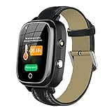 HFSKJWI Fall Detection Smart Watch for Seniors - Fall Alert Devices - Video Call Step Counter Geo-Fence - SOS Voice Messages - IP67 Waterproof Fitness Tracker Watch - for Dementia Alzheimer's