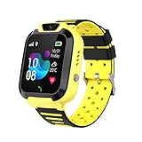 Waterproof Kids Smart Watch for Boys Girls Ages 3-12 with Games Video Camera Music Player Call 12/24 Hour Clock Flashlight Calculator HD Touchscreen