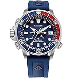 Men's Citizen Eco-Drive Promaster Aqualand Blue Red Watch BN2038-01L