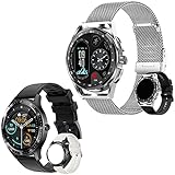 Smart Watches for Men( Dial/ Answer Calls) 1.32” HD Fitness Tracker Watch with Call, Round Fitness Watch with Heart Rate/SpO2/Blood Pressure/Sleep Monitor, 1.28' Touch Screen Waterproof Smartwatch