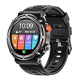 Maxseco Tech Smart Watch for Men, Answer/Make Calls, Rugged, Waterproof 1ATM, Fitness Tracker, Voice Assistant, for iOS Android