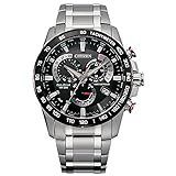 Citizen Eco-Drive PCAT Men's Watch, Black Dial, Stainless Steel, Silver