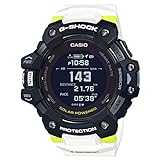 Casio Men's G-Shock Move, GPS Heart Rate Running Watch, Quartz Solar Assisted Watch with Resin Strap, White, (Model: GBD-H1000-1A7)