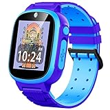 Kids Watch, Smart Watch for Kids with 1.44' Touchscreen 20 Puzzle Games Hd Camera Video Music Player Alarm Clock Calendaring Gift for 4-12 Year Old Boys Girls Toys Watches for Kids (Blue)