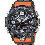 Casio Tactical Mudmaster ANI-Digi Watch, Black/Orange Strap, GGB100-1A9