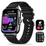 Smart Watch for Men Women, 1.69' HD Bluetooth Phone Watch(Make/Answer Call) for iPhone Android IP67 Waterproof Fitness Watch with Heart Rate Sleep Monitor Activity Tracker with Pedometer (Black 01)