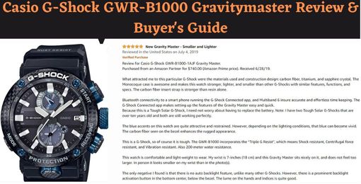 Casio G-Shock GWR-B1000 Gravitymaster Review & Buyer's Guide