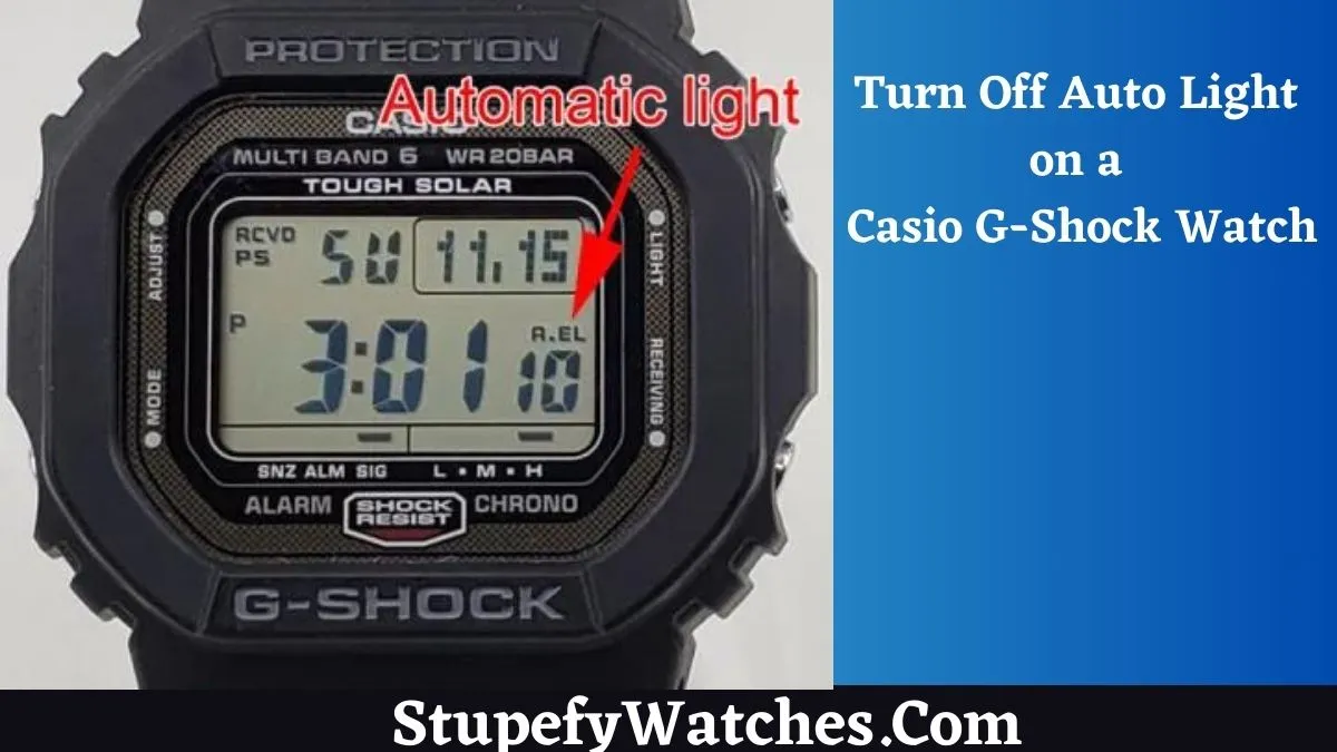 How to Turn Off Auto Light on a Casio G-Shock Watch